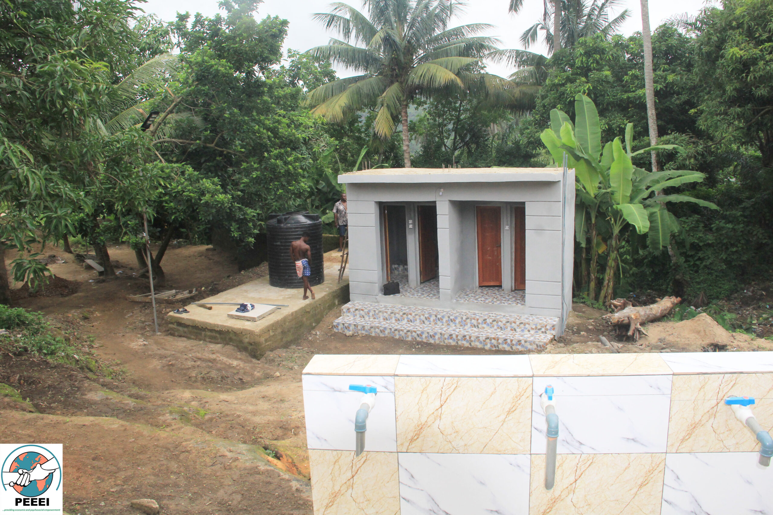 Construction of a 4 unit modern toilet facility and Bore Hole Water Project for the people of Ozizza Community.